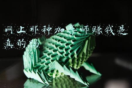 网上那种加导师赚钱是真的吗