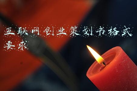 互联网创业策划书格式要求