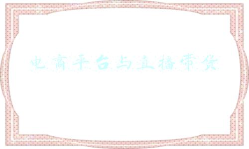 电商平台与直播带货