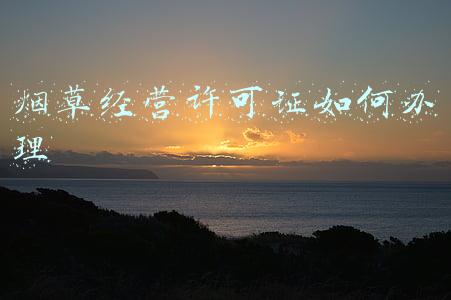 怎样申请办理烟草经营许可证_烟草经营许可证申请流程