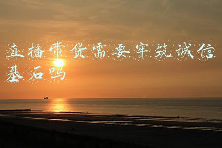 直播带货需要牢筑诚信基石吗