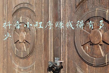 抖音小程序赚钱得有多少