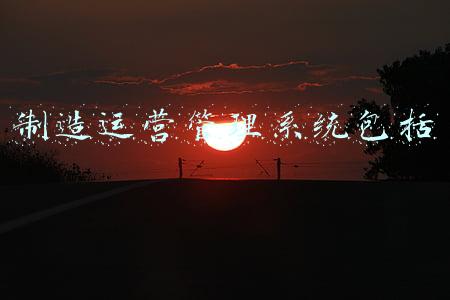 制造运营管理系统包括