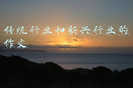 传统行业和新兴行业的作文