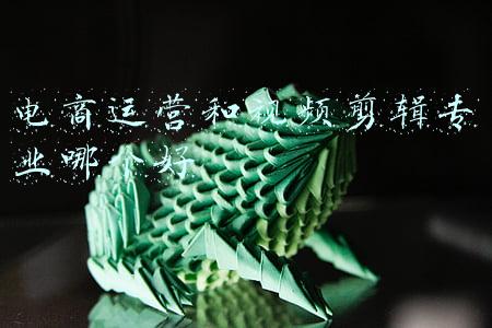 电商运营和视频剪辑专业哪个好