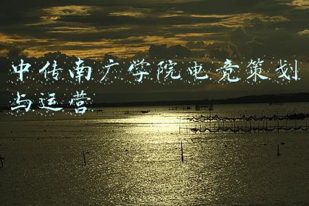中传南广学院电竞策划与运营