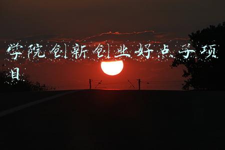 学院创新创业好点子项目