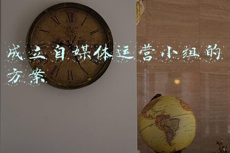 成立自媒体运营小组的方案
