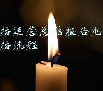 主播运营总结报告电商直播流程