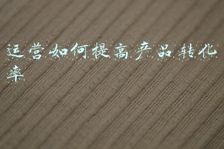 产品转化率是什么意思(提高转化率的2大独门心法)