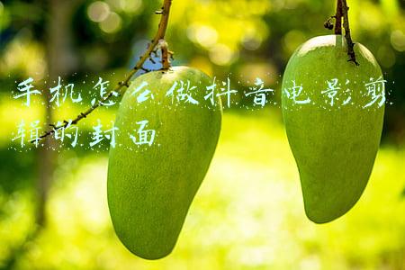 手机怎么做抖音电影剪辑的封面