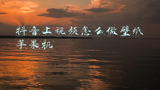 抖音上视频怎么做壁纸苹果机