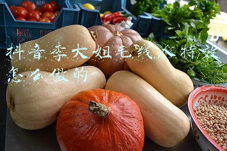 抖音李大姐毛线人特效怎么做的