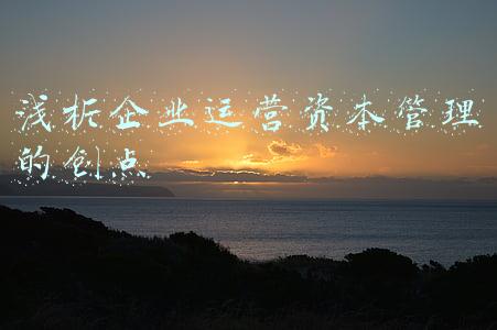 浅析企业运营资本管理的创点