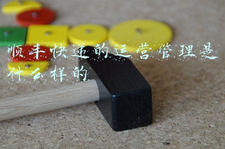 顺丰快递的运营管理是什么样的