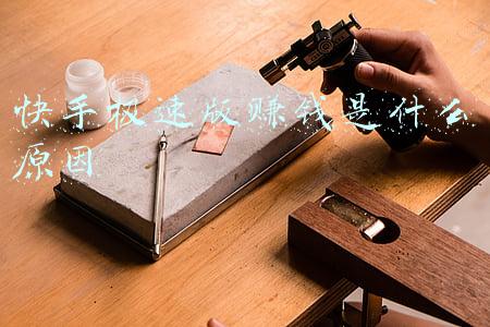 快手极速版赚钱是什么原因