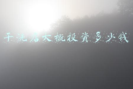 开个干洗店大概能投资多少钱一年大约能挣多少钱-开一家干洗店大概投资多少钱