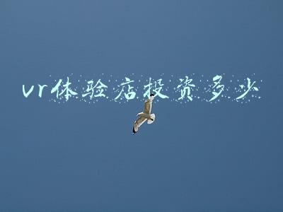 vr体验馆投资大概多少钱_vr游戏体验馆投资要多少钱