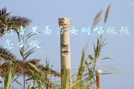 抖音里面男女对唱视频怎么做