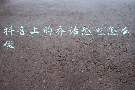抖音怎么出现恐龙(抖音“小恐龙”告诉你只有经历过贫穷，才能体会生活的真相)