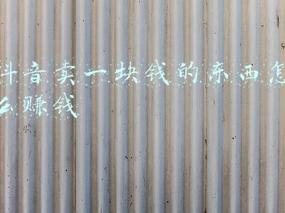抖音卖一块钱的东西怎么赚钱