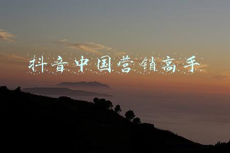 抖音中国营销高手
