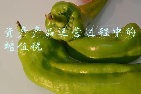 资产产品运营过程中的增值税