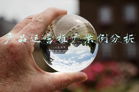 产品运营推广案例分析