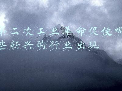 第二次工业革命促使哪些新兴的行业出现