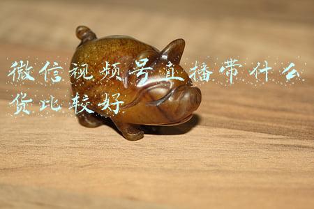 微信视频号直播带什么货比较好