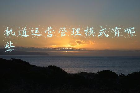 轨道运营管理模式有哪些