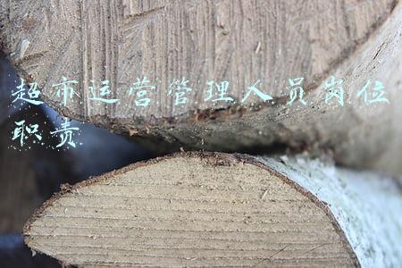 超市运营管理人员岗位职责