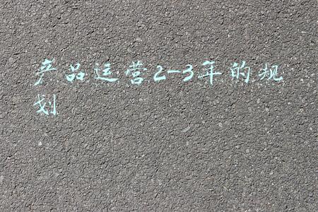 产品运营2-3年的规划