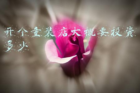 开童装店新手怎么入手需要多少钱_开童装店新手怎么入手