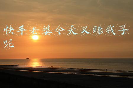 快手老婆今天又赚钱了呢