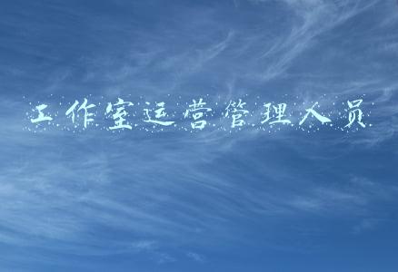 工作室运营管理人员