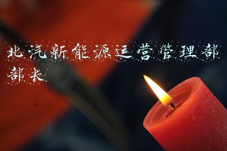 北汽新能源运营管理部部长