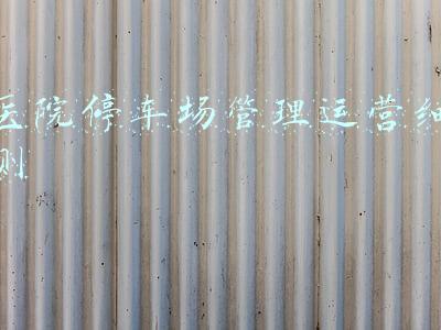 医院停车场管理运营细则