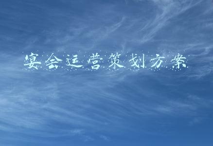 宴会运营策划方案