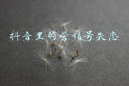 抖音里的营销号失恋