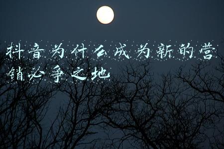 抖音为什么成为新的营销必争之地