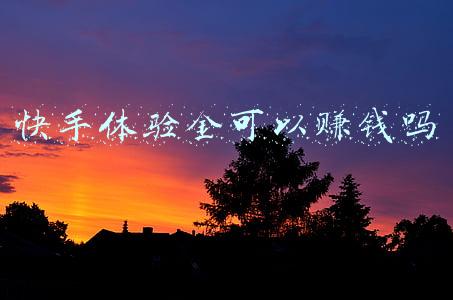 快手体验金可以赚钱吗
