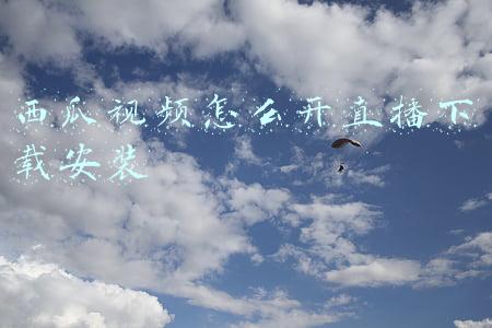 西瓜视频怎么开直播下载安装