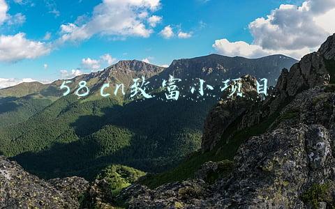 58 cn致富小项目