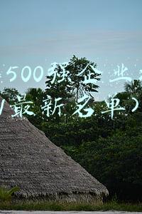 世界500强企业排名(2021最新名单)