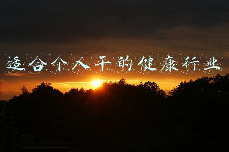 适合个人干的健康行业