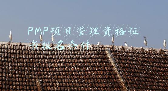 PMP项目管理资格证书报名条件
