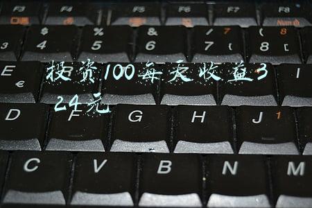 投资100每天收益3 24元