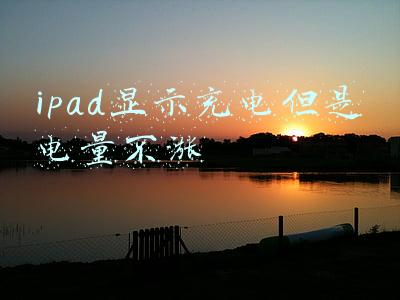 ipad显示充电但是电量不涨
