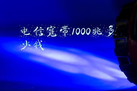 电信宽带1000兆多少钱